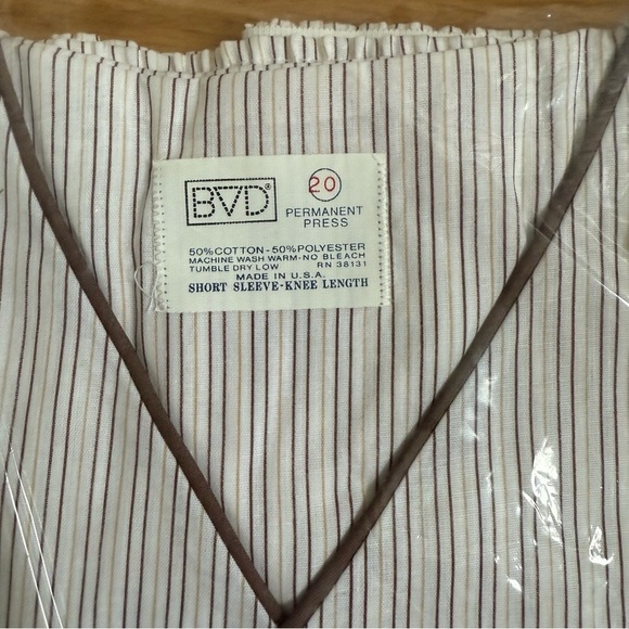 Vintage BVD “Permanent Press” Boys Pajama Set Size 20 Short Sleeve Shorts Yellow - Picture 3 of 7